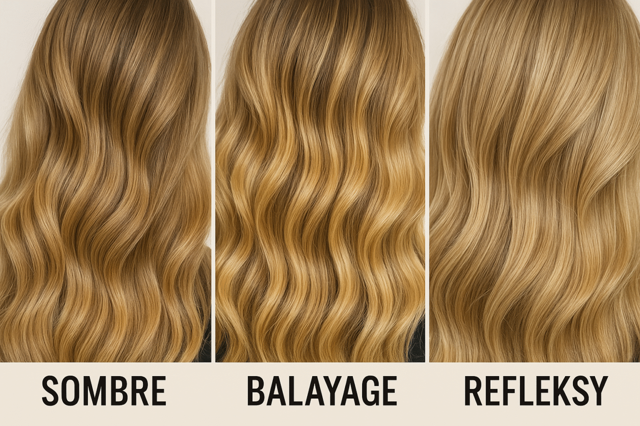 sombre balayage refleksy