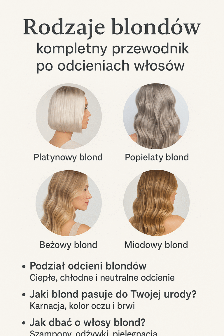 rodzaje blondów - kompletny przewodnik