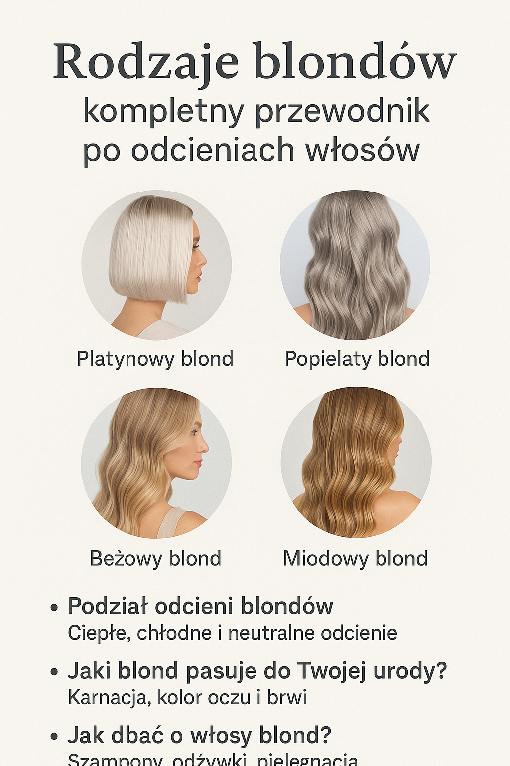 rodzaje blondów - kompletny przewodnik
