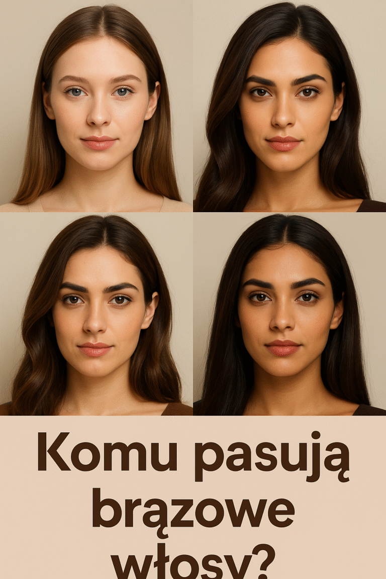 komu pasują brązowe włosy